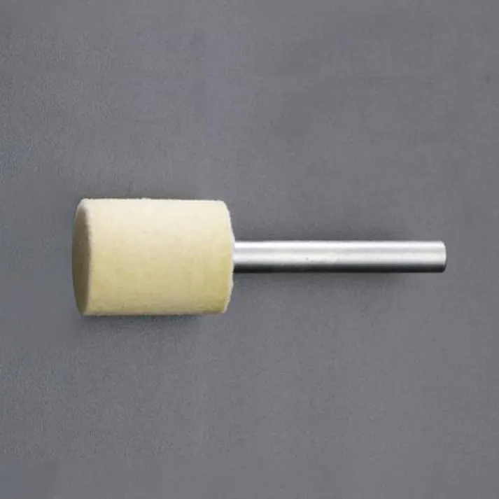 ESCO 10x15mm/6mm軸 軸付フェルトバフ(ハード) EA819GB-241 4550061557129(CDC)【別送品】