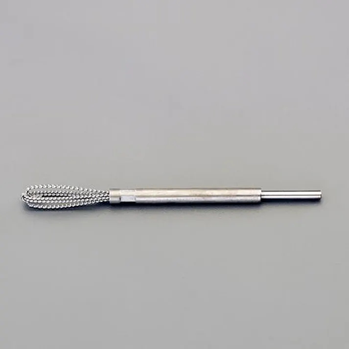 ESCO 11x100mm/3mm軸 軸付ワイヤーブラシ(十字型) EA819BK-211 4550061598795(CDC)【別送品】
