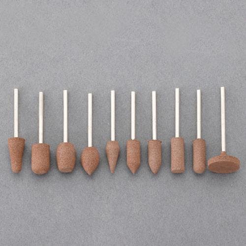 軸付き砥石セット(2.35mm軸) 10本組/#180 EA819WM-142 4550061680148【別送品】