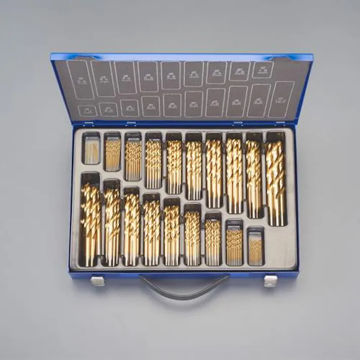 ESCO 1.0-10.0mm/170本組 ストレートドリル(TIN-HSS) EA824FL-170 4550061704950(CDC)【別送品】
