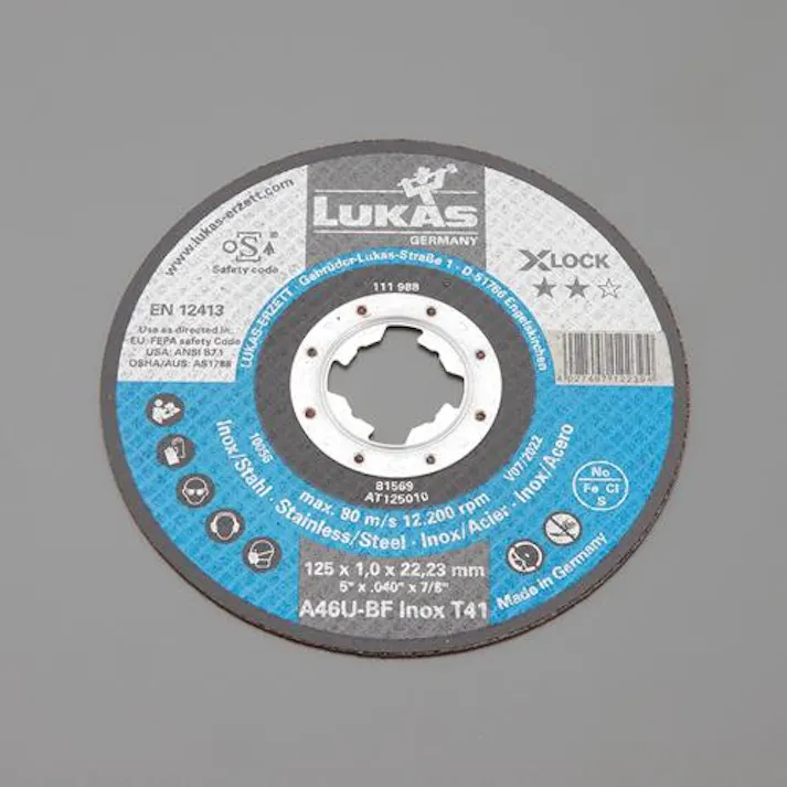 ESCO 125x1.0mm 超薄型切断砥石(1枚/X-LOCK用) EA843XL-51 4550061727249(CDC)【別送品】