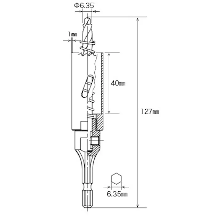 ミヤナガ バイメタルホールソー(六角軸) 29mm EA823MG-29 4550061841457【別送品】