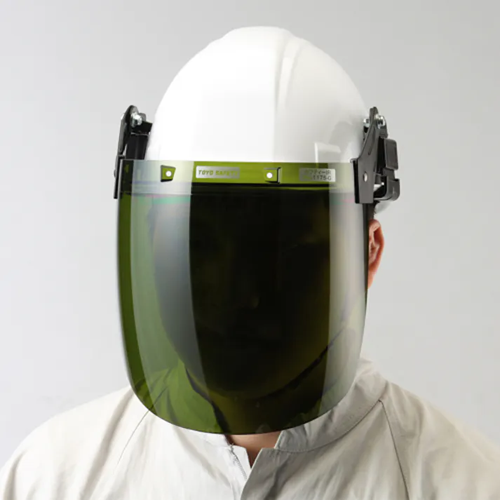 トーヨーセフティー フェイスプロテクター(ヘルメット取付型) EA800PB-33 4550061921067【別送品】