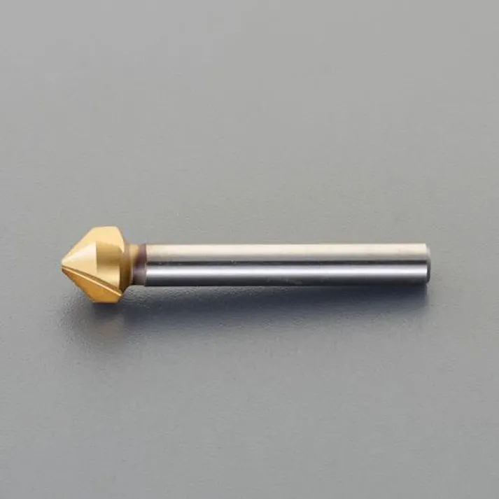 カウンターシンク(8mm軸・HSS・Tinコート) 12.4mm EA827FE-112B 4550061960806【別送品】