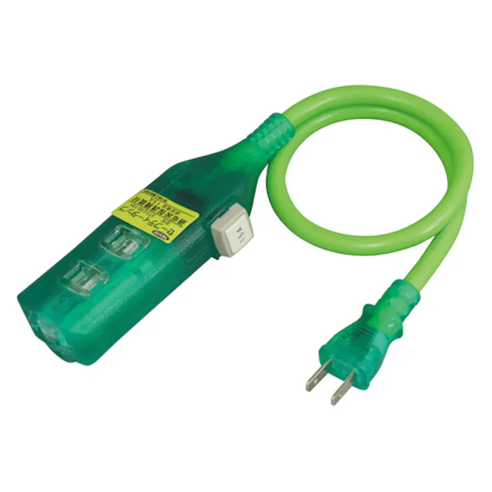 日動工業 延長コード(過負荷保護付) AC100V/15A/0.5m EA815G-21 4550061970379【別送品】