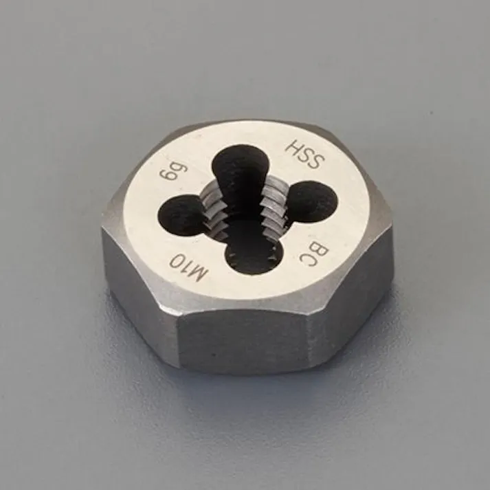 ESCO M6x1.0 /19mm 六角ダイス(並目/HSS) EA829JL-6 4550061999035(CDC)【別送品】