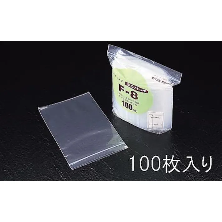 生産日本社(セイニチ) ポリ袋(チャック付/100枚) 240x340mm EA944CA-340 4518340104891【別送品】