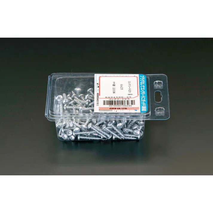ESCO  4.0x25mm 鍋頭コンクリートビス(200本) EA945SN-25 4518340106239(CDC)【別送品】