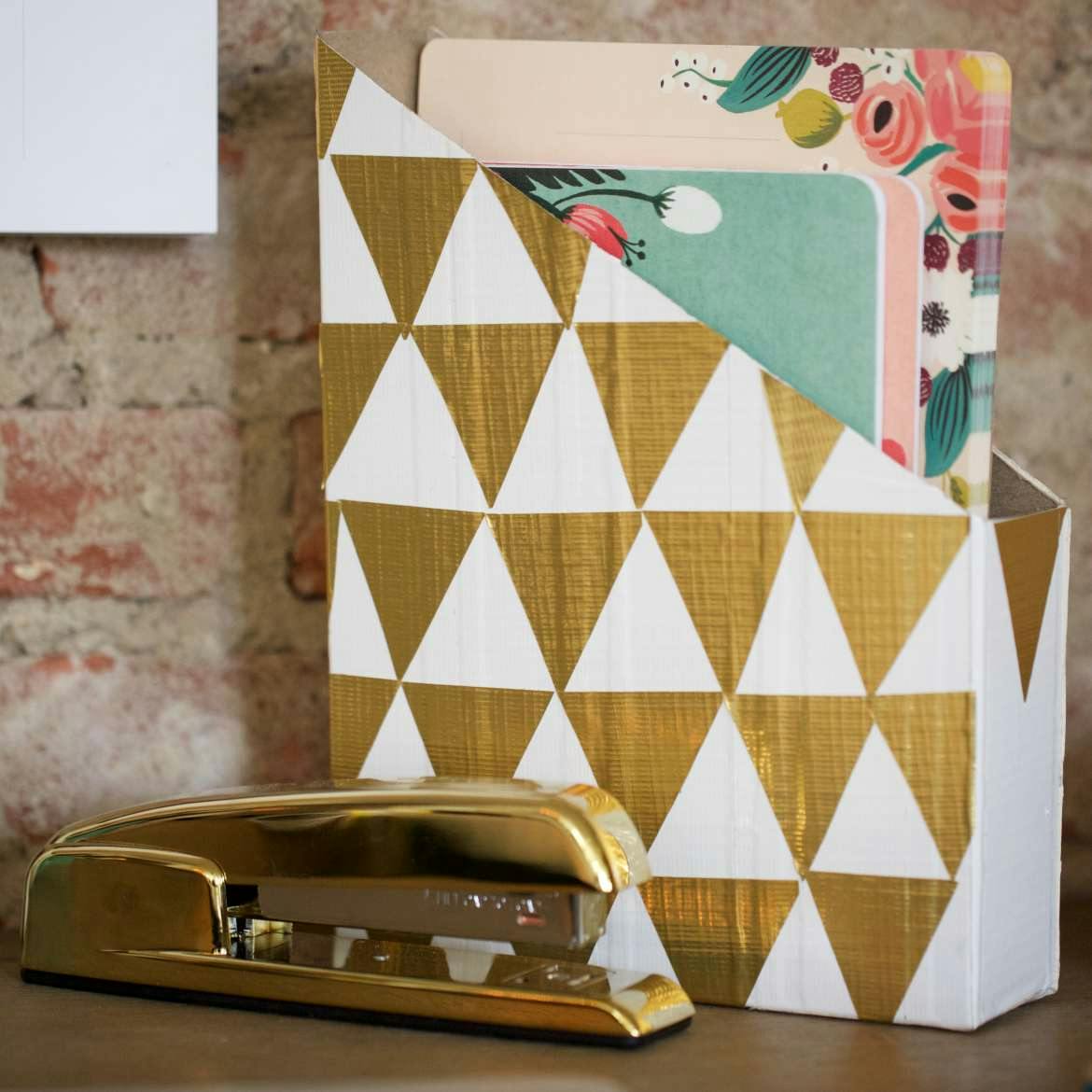 ESCO 48mmx9.1m 手切れ粘着テープ(ゴールド)[DUCK] EA944RS-18