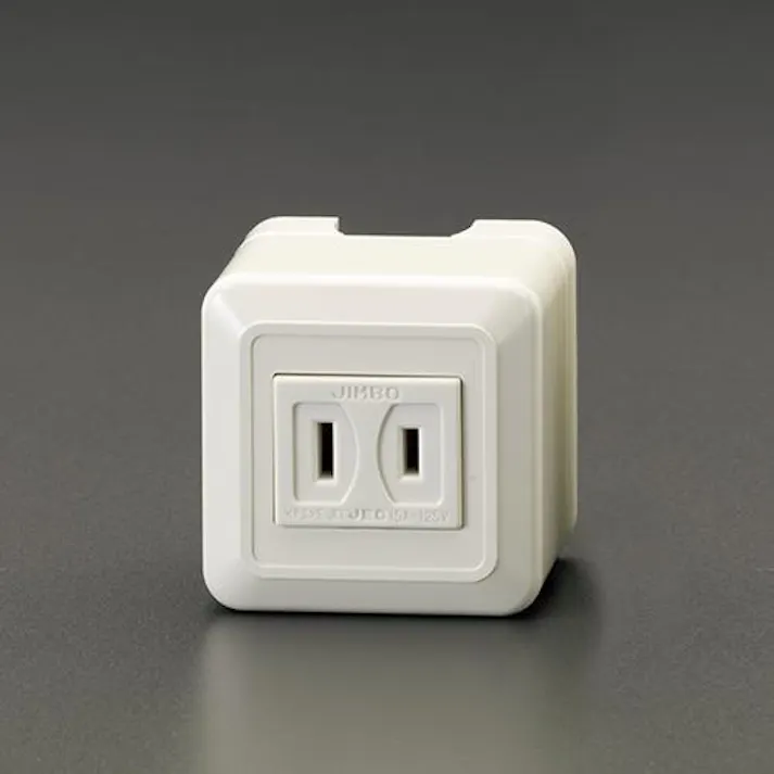 神保電器(JIMBO) コンセント(角型・1口) 125V/15A EA940CJ-45 4518340240452【別送品】