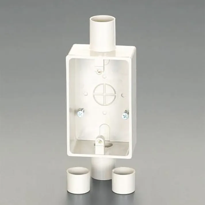 未来工業 φ22mm 露出ボックス(VE管用/2方向)ベージュ EA940CS-86 4518340243491(CDC)【別送品】