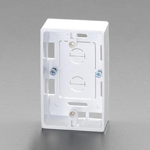 未来工業 スイッチボックス(1穴/白) [モール用] EA940CP-8 4518340243729【別送品】