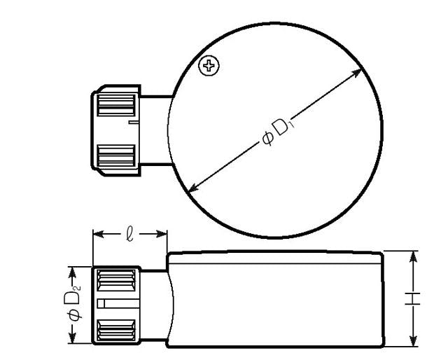 未来工業 φ16mm 露出ボックス(フレキ管用/3方向) EA940CS-67