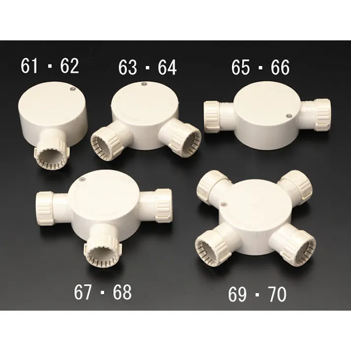 未来工業 露出ボックス(フレキ管用/3方向) φ22mm EA940CS-68 4518340243934【別送品】