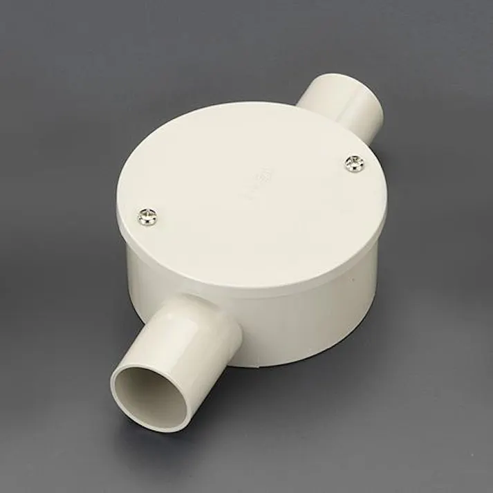 未来工業 φ22mm 露出ボックス(VE管用/2方向)ベージュ EA940CS-132 4518340245631(CDC)【別送品】