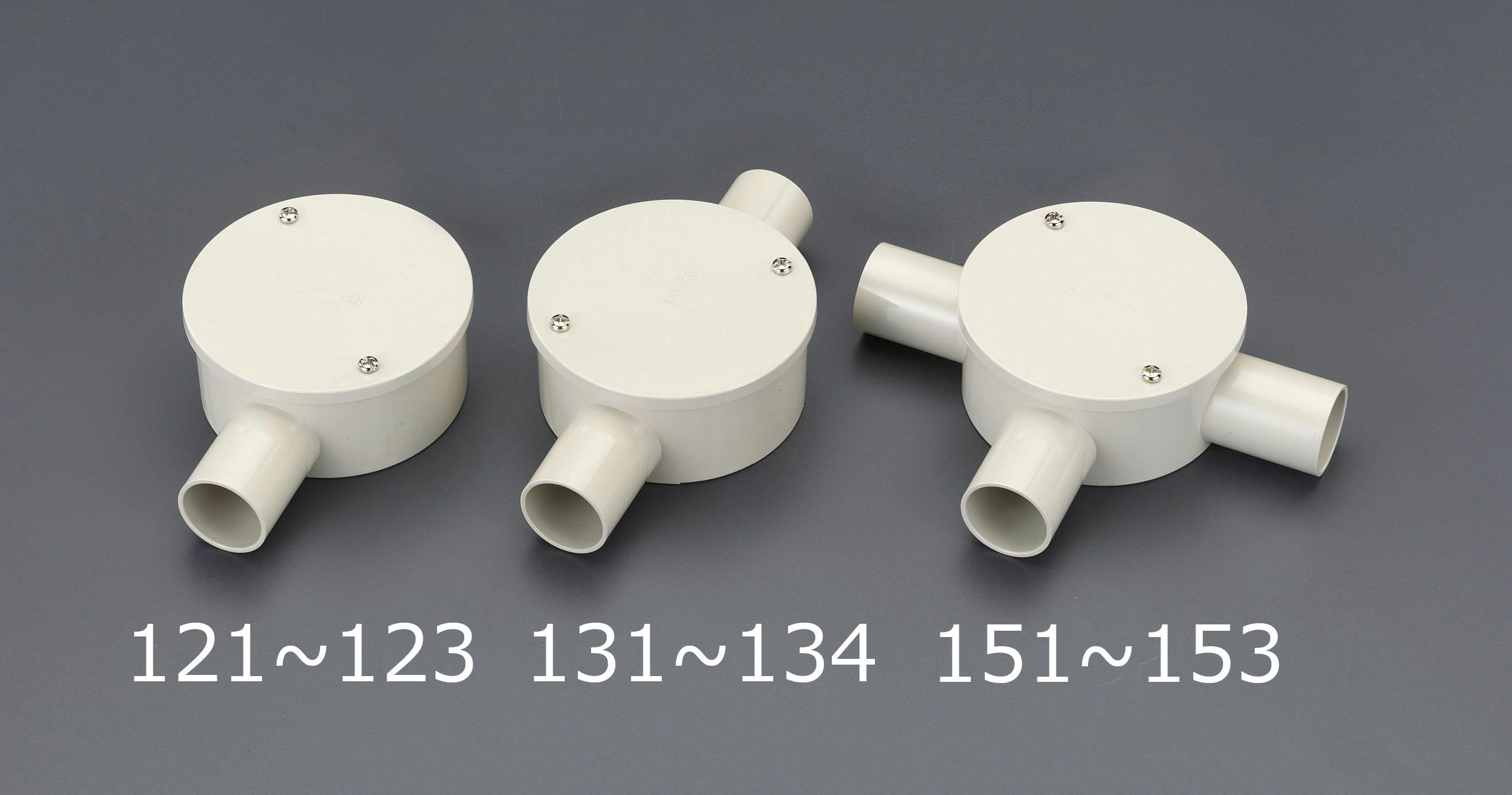 未来工業 φ28mm 露出ボックス(VE管用/3方向)ベージュ EA940CS