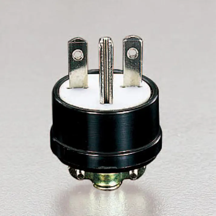 明工社 プラグ(接地2P) AC250V/15A EA940BB-2 4518340379435【別送品】