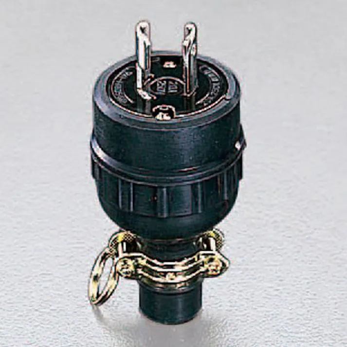 明工社 AC125V/15A 防水型プラグ(2P) EA940BT-1 4518340379749(CDC)【別送品】