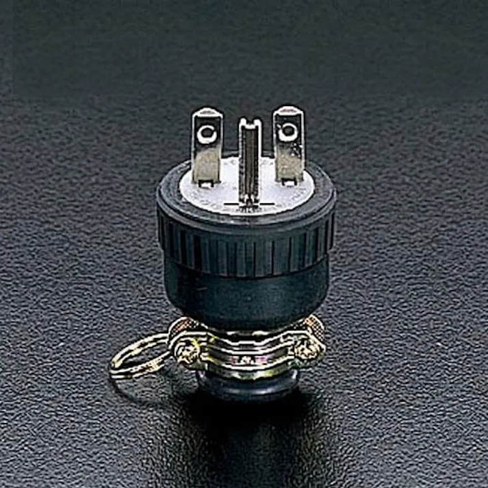 明工社 AC250V/15A プラグ(接地2P) EA940BW-2 4518340379794(CDC)【別送品】