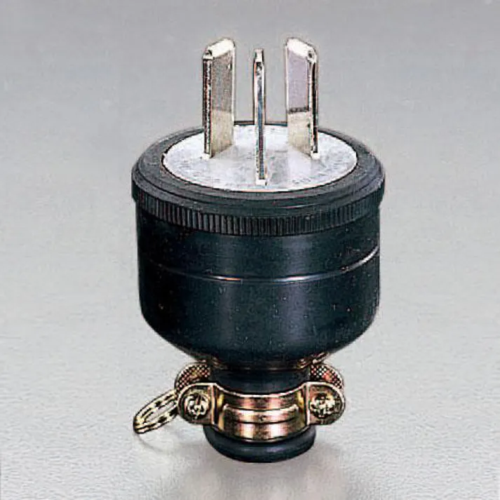 明工社 ゴムプラグ(3P) AC250V/30A EA940BW-30 4518340379824【別送品】