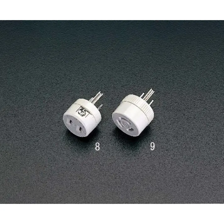 明工社 AC125V/15A プラグ変換アダプター(アース付) EA940BA-8 4518340379886(CDC)【別送品】