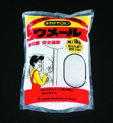 家庭化学工業 ひび割れ補修材(ホワイト) 1.0kg EA934KB-23 4518340385085【別送品】