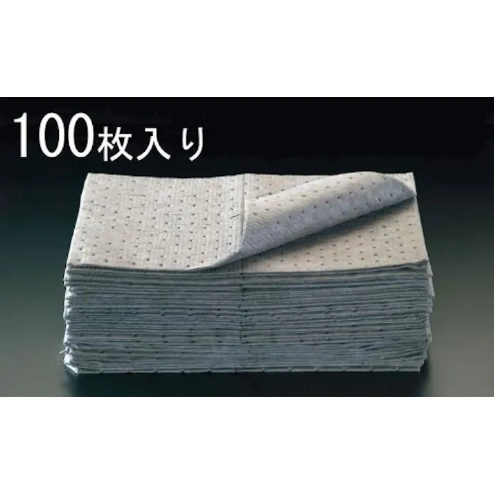 吸収マット(油・液体用/100枚) 410x510x3mm EA929DD-11 4518340434714【別送品】
