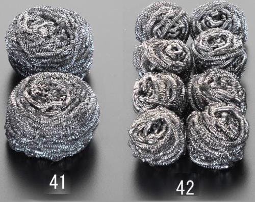 ESCO  50x 20mm ステンレスたわし(8個) EA928AG-42 4518340452602(CDC)