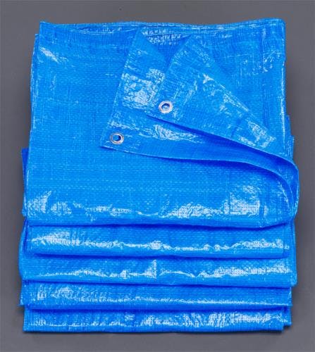 ブルーシート(5枚) 2.7x3.6m/0.06mm EA911AB-1 4518340459595【別送品】