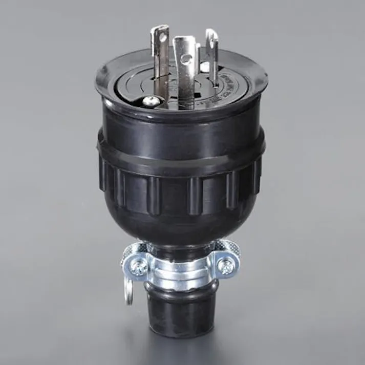 明工社 防水型引掛プラグ(接地2P) AC250V/30A EA940BM-11 4518340502666【別送品】