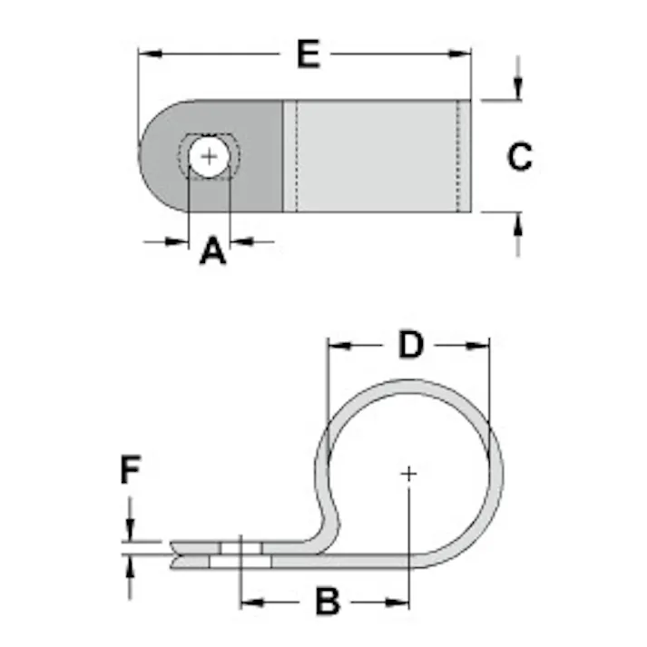 ケーブルクランプ(100個) 8.4mm EA947F-8 4518340561762【別送品】