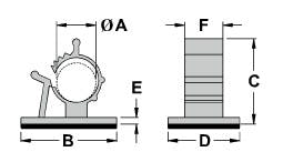 ESCO 7.9-10.3mm 自在ケーブルクランプ(100個) EA947FA-10