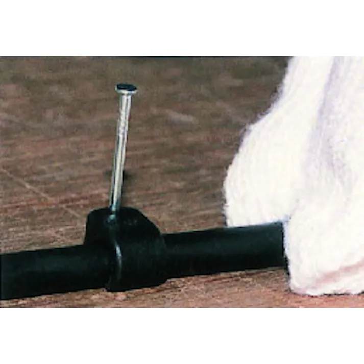 丸型ケーブルクリップ(黒/100個) 5-7mm EA947CB-7 4518340563308【別送品】