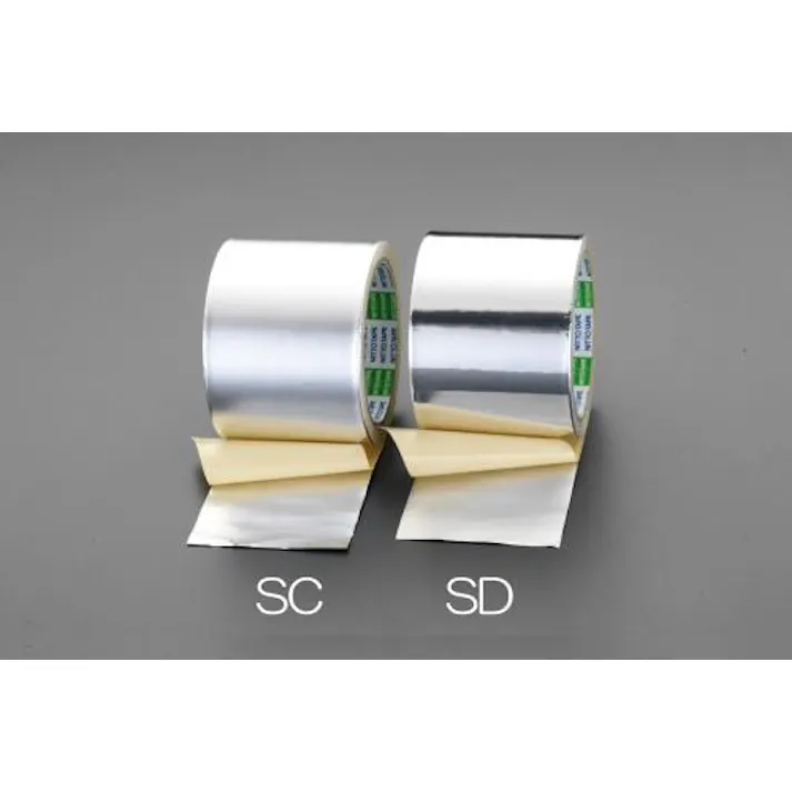 ESCO 75mmx10m 粘着テープ(光沢アルミ箔) EA944SD-75 4518340588813(CDC)【別送品】