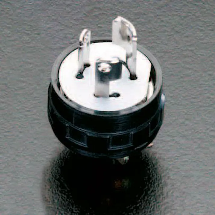 明工社 AC125V/15A 引掛プラグ(接地2P) EA940BW-0 4518340617711(CDC)【別送品】