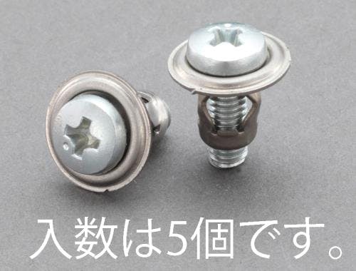 サッシ用アンカー(5組) M4/0.5-1.5mm EA947AS-4 4518340667167【別送品】