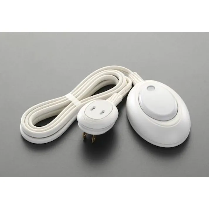 朝日電器(ELPA) AC125V/15A フットスイッチ(2mコード付) EA940CB-19 4518340689039(CDC)【別送品】