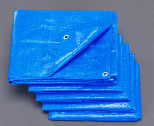 ブルーシート(#3000/5枚) 1.8x3.6m/0.3mm EA911AB-11 4518340724792【別送品】