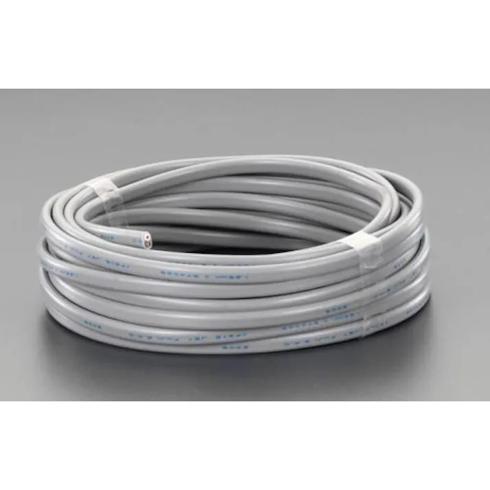ESCO 300V/17A/ 20m ビニールキャブタイヤケーブル(3芯/黒) EA940AG-26 4518340755291(CDC)【別送品】