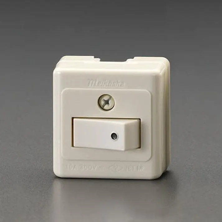 明工社 300V/10A 角形タンブラースイッチ(片切) EA940CB-11 4518340757240(CDC)【別送品】