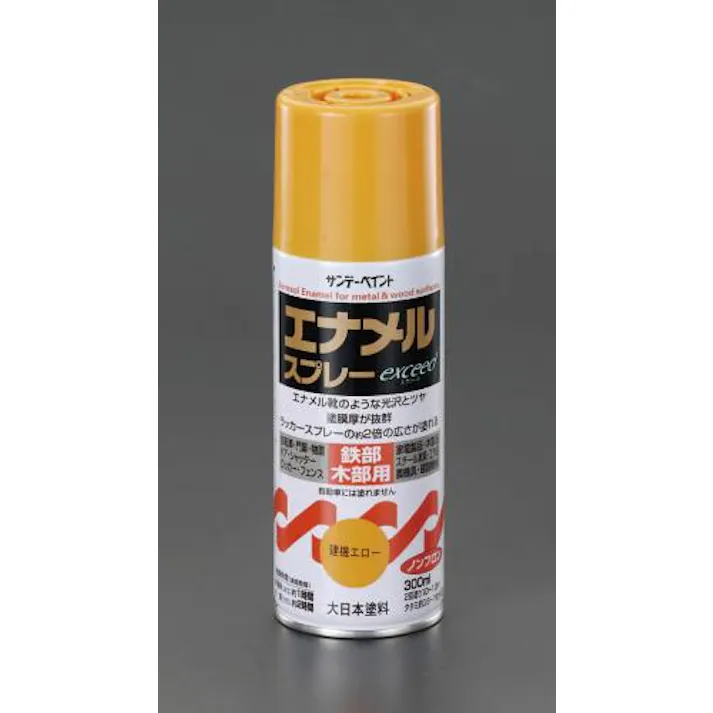 ESCO 300ml エナメルスプレー(建機エロー) EA942EM-34 4518340774391(CDC)【別送品】