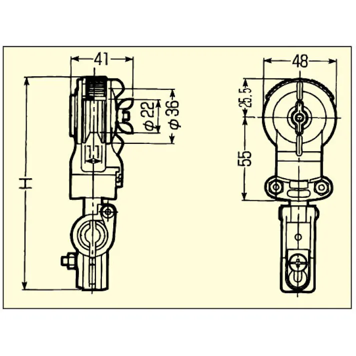 未来工業 ケーブル滑車(メッセンジャーワイヤー用) 20-30mm EA947G-3 4518340797758【別送品】