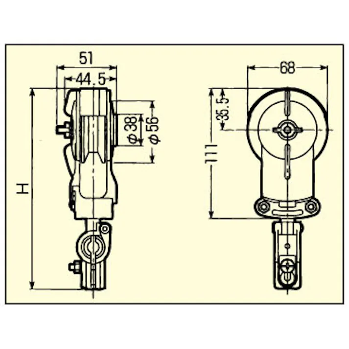 未来工業 ケーブル滑車(メッセンジャーワイヤー用) 10-20mm EA947G-11 4518340797789【別送品】
