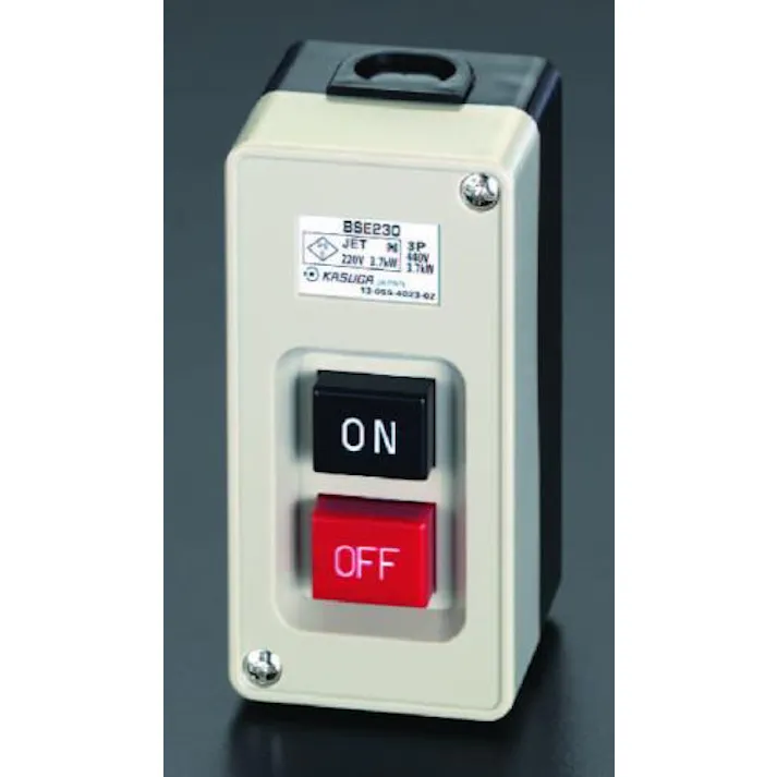 ESCO 30A/3P三相 押ボタン開閉器 EA940DF-52 4518340863507(CDC)【別送品】