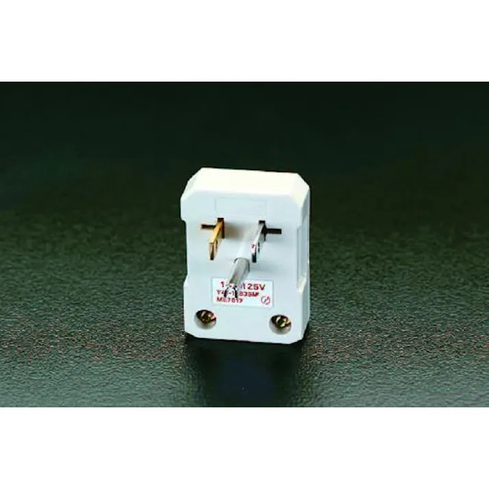 明工社 AC125V/15A L型プラグ(平型ケーブル用) EA940B-2 4518340884236(CDC)【別送品】