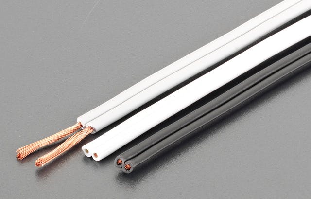 ビニール平行線(灰) 125V/17A/20m EA940AJ-33 4548745001259【別送品