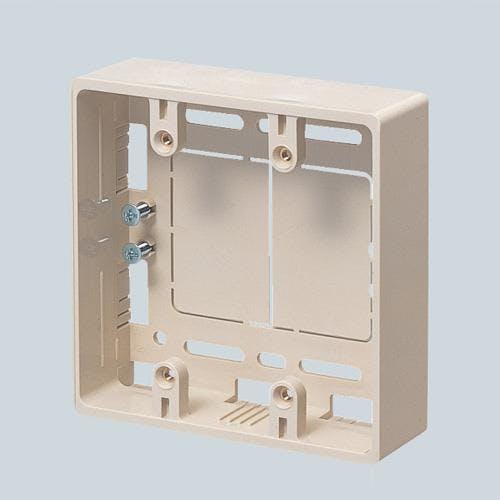 未来工業 [モール用] スイッチボックス(2穴/ベージュ) EA940CP