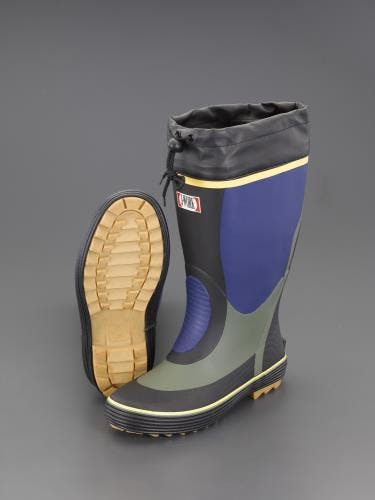 おたふく手袋 長靴(天然ゴム・ネイビー) 28.0cm EA910LL-28A 4548745104165【別送品】