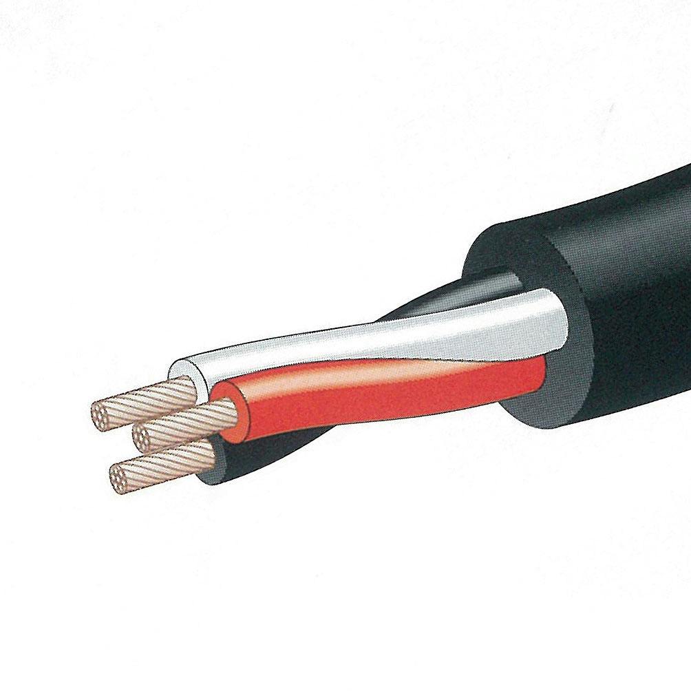 600V/25A/ 30m ゴムキャブタイヤケーブル 4芯 EA940AG-413A エスコ ESCO