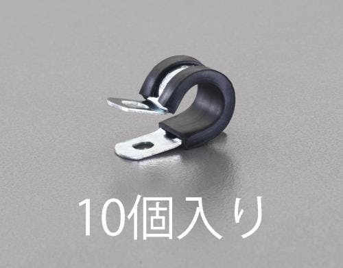 パイプクランプ(ゴムライナー付/10個) 7.9mm EA947FE-4A 4548745130140【別送品】
